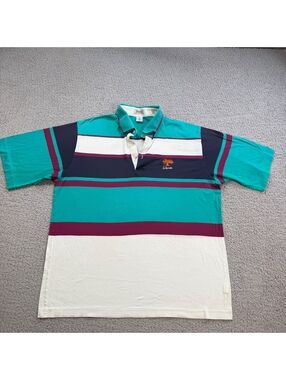 Vintage 90s Titleist by Corbin La Quinta Colorblock Golf Polo Shirt Mens XL